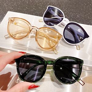 Новая модная солнцезащитные очки девочки мальчики бренд круглый винтажные детские солнцезащитные очки детские оттенки зеркальные очки очки UV400
