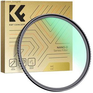 Filtreler K F Konsept 67mm 77mm Nano D Serisi 24 Çok Katmanlı Kaplamalı MCUV Koruma Filtresi Kırmaya Dayanıklı Ultra Slim UV Filtresi Q230905