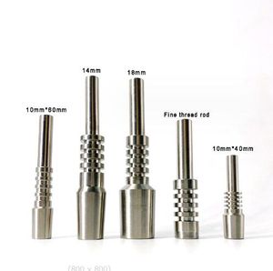 Premium Titanyum Metal Yedek Tırnak İpucu Sigara G2 G9 Enail Gr2 Ti Tip Nektör Koleksiyoncusu 10mm 14mm 18mm 57mm İplik Tırnakları