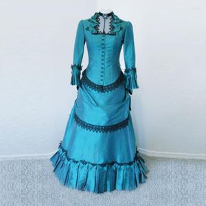 Tema Kostüm Vintage Gotik Victoria Bustle Dönem Elbise Ortaçağ Rönesans Partisi Balo Gowns Tiyatro Giyim