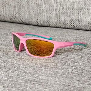 Чистые цвета новые детские спортивные солнцезащитные очки щит красочный рам