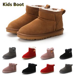 Marca crianças botas crianças meninas mini bota de neve inverno quente da criança meninos crianças de pelúcia sapatos quentes tamanho EU22-35