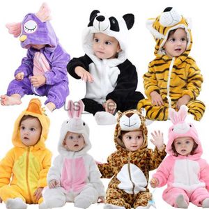 Ev Giyim Kigurumi Anime Onesie Kids Unicorn Pijamalar 1 2 3 4 Yıllık Ördek Tavşan Baykuş Hayvan Cosplay Giysileri Kış Yumuşak Sıcak Çocuklar Pijama X0902