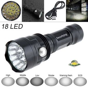 Forches Security Super Bright Flashlight 8000 Lumens Водонепроницаемые 18 светодиодных факелов 6 мод.