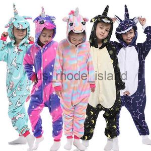Pyjamas Kigurumi Animal Licorne Pyjamas Enfants Hiver Vêtements De Nuit Kugurumi Licorne Pyjamas Enfants Onesies Anime Panda Costumes Combinaison x0901