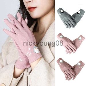 Пяти пальцев перчатки пять пальцев перчатки 68UA Женщины зимний сенсорный экран.