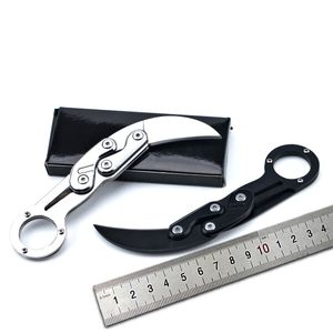 Keskin karambit bıçak paslanmaz çelik katlanır bıçaklar kavisli bıçak taktik pebek kamp kesici açık edc aracı