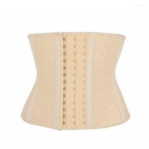 Intimo modellante da donna 9 ossa d'acciaio 25 cm Corsetto modellante a vita corta Scava fuori Lattice Cincher Trainer Gorset Donna Corpo dimagrante Korse3X