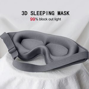 Sleep Masks 3D Sleep Mask Blindfold Sleeping Aid Eye Mask Soft Memory Foam Face Mask Eyeshade 99% Blockout Light Slaapmasker Eye Cover Patch 230901