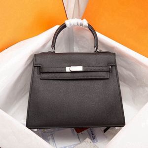 Espom Borse moda in pelle di mucca Hardware argento 25 cm 28 cm Borse da donna Borse a tracolla in vera pelle Borsa da donna Alta qualità Foto reali Alta qualità