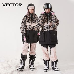 Kadınların Takipleri Vektör Kayak Giyim Kadın Erkek Kapşonlu Kazak Yansıtıcı Trend Kayak Giyim Kalınlaştırılmış Sıcaklık ve Su Geçirmez Kayak Ekipmanı Kayak Takım Kadınlar 230901