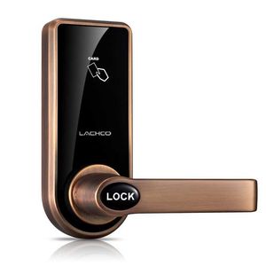 Kapı Kilitleri Lachco Elektronik Kapı Kilidi Dokunmatik Ekran Parola 4 Dijital Kod Anahtarsız Mandal Cıvatası Akıllı Kapı Kilidi Akıllı Ev L16073BS HKD230903