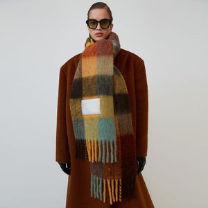 Hot Womens Sacrf Cashmere Winter Scarf Scarves Blanket Scarves Women Type Colour Chequered Tassel Imitated AAA20095