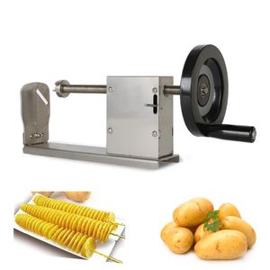 Meyve Sebze Araçları Manuel Spiral Patates Çubuğu Twisted Toronto Dilimleyici Fry Tower Cutter 3 Bıçaklar Hat şekilli mutfak robotu 230901