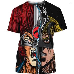 Magliette da uomo Anime Thundercats Camicia con stampa 3D Bambini Uomini Estate Ragazzi Kawaii Magliette Top Ragazza Abbigliamento per bambini Maglietta T-shirt oversize