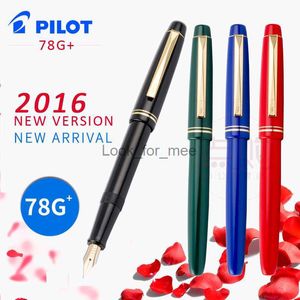 Çeşme Kalem Pilot 78G 78G+ 22K Altın Orijinal Iridyum Çeşme Kalem Öğrencileri Kaligrafi EF F M NIB Mürekkep Kartuş Con40 Dönüştürücü HKD230904