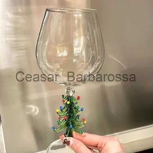 Бокалы для вина Цветное стекло Корейский стиль Чашка для воды Украсить рождественскую елку Подарочный кубок Творческий Художественный Высокое качество Новый продукт Прекрасный x0904