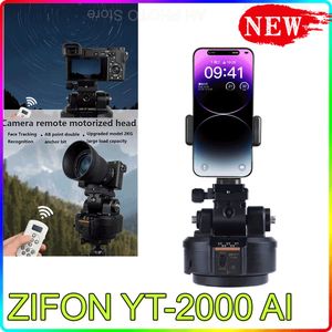 Головки штатива ZIFON YT-2000 AI Face Track YT-1200 Вращение Панорамное дистанционное управление Поворот и наклон Моторизованный штатив Электрическая головка для телефонов и камер 230904