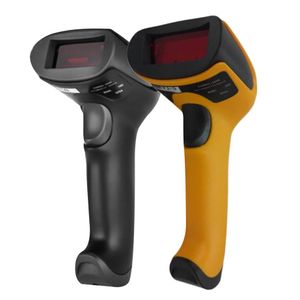 Новейший черный желтый ABS ПК антидетонационный дизайн USB 2 0 ручной считыватель штрих-кодов лазерный сканер штрих-кодов для POS PC220n