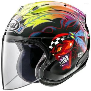 Motorcycle Helmets Helmet Open Face 3 4 SZ-5 VZ- Cycling Dirt Racing Kart Protective Russell Ghost