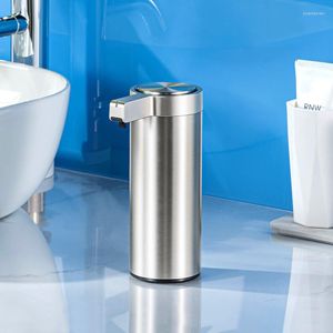 Sıvı Sabun Dispenser Otomatik Dispenserler 304 Paslanmaz Dokunsuz İndüksiyon Sensörü Çelik Mutfak Metal Metal Şişe Banyo Aksesuarları