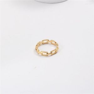 Кольца кластера Joolim ювелирные изделия высокого класса PVD оптовая продажа водонепроницаемая классическая цепочка из нержавеющей стали кольцо для женщин