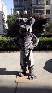 Gri Bulldog Maskot Boğa Köpek Kostümü Özel Karikatür Karakter Fantezi Elbise Maskot Tema Karnaval Kostüm Anime 41186