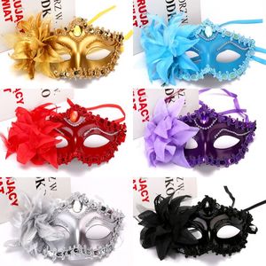 Cadılar Bayramı Prenses Maskesi Masquerade Ball Lily Mask Partisi Prenses Seksi Elbise Maskesi