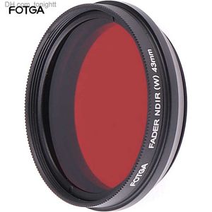 Filters FOTGA Adjustable Infrared Filter IR Pass X-Ray Lens Filter Variable for DSLR Camera 46 49 52 55 58 62 67 72 77 82mm Q230905