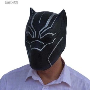 Parti Maskeleri Siyah Leopar Cosplay Blacklatex Panter Maskesi Yetişkin Cadılar Bayramı Fantezi Giydirme Yüz Kask T230905