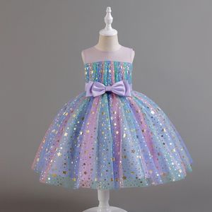 Blue Ball Очаровательное платье цветочная девочка Drees Принц Jewel Neck Seck Made Gute Gutders Gowns кружев