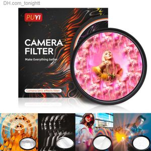 Filters PUYI 55/58/62/67/72/77/82mm Camera Filter Kaleidoscope Special Effects Photography Accessories DSLR Lens Prism for Nikon Q230905