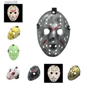 Máscaras de festa Máscaras Halloween Filme Jason Horror Hóquei Cosplay Killer Decor Máscara Festival Masquerade Masque V Vendetta Prop Party T230905