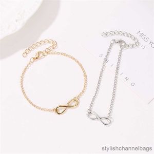 Charme pulseiras minimalista vintage moda charme infinito pulseiras para mulheres presente masculino corrente minúscula pulseiras jóias r230905