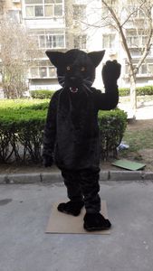 Black Panther Leopard Jaguar Cougar Maskot Kostüm Özel Süslü Kostüm Anime Kitleri Maskot Fantezi Elbise Karnavalı 41150