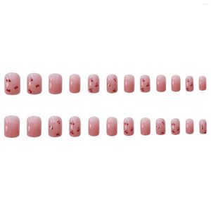 Накладные ногти глянцевые квадратные светло-розовые, прочные, никогда не расслаивающиеся, удобные, искусственные для покупок, путешествий, свиданий