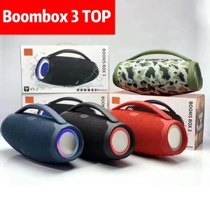 Динамики Bluetooth Boombox 3 IPX7 Водонепроницаемый Power Sound Беспроводная связь 3D HIFI Bass Handsfree Портативный музыкальный звук Стерео сабвуферы в розницу