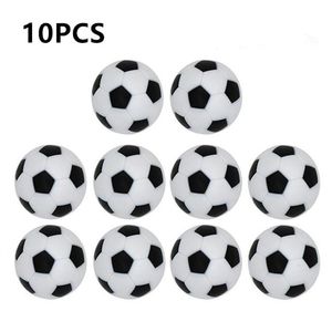 Toplar 10pcs masa futbol topları yedek futbol oyunu foosballs mini reçine masa futbolu futbol siyah beyaz toplar 230906