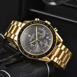 Yeni Marka Orijinal İş Erkekler Paneraiss Omegas Watches Klasik Yuvarlak Case Quartz Watch Wristwatch Saat - Gündelik QQQQ için Önerilen Bir Saat