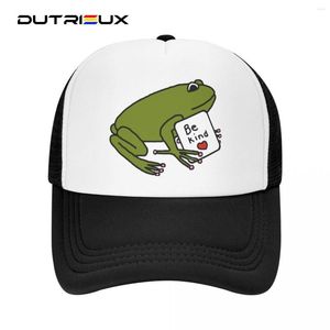 Top kapaklar dutrieux moda sevimli karikatür kurbağa kamyoncu şapka erkek kadınlar özel ayarlanabilir yetişkin beyzbol şapkası hip hop snapback