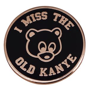Kanye West Gradation Bear Dropout Enamel Pin Badge Fashion Hip Hop Street brooch Accessories