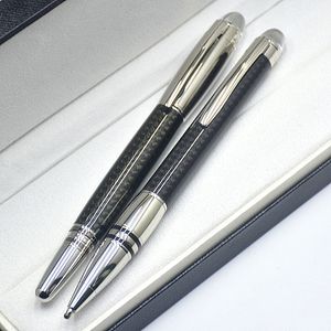 Высококачественная черная ручка-роллер из углеродного волокна Шариковая ручка канцелярские товары для офиса и бизнеса Wriitng Smooth варианты Ручки