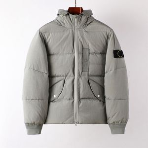 Yüksek kaliteli marka Topstoney Parkas Aw'022'023 Sonbahar ve Kış Naylon Metal Serisi Down Ceket Klasik İşlemeli Rozet Moda Ceket