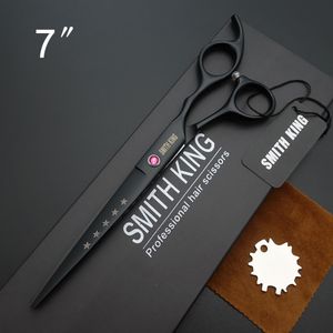 Scissors Shears SMITH KING 7 inch Professional Hairdressing scissors 7"Cutting styling scissorsshearsgift boxkits 230906