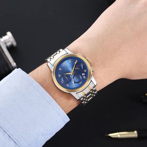 Orologi da polso Orologio automatico al quarzo da uomo cinese originale in acciaio inossidabile antigraffio impermeabile subacqueo business casual