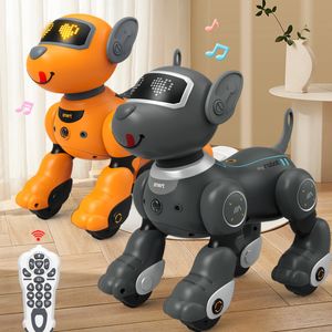 ElectricRc Hayvanlar Çocuk RC Oyuncak 24G Uzaktan Kumanda Akıllı Robot Köpek Eğitimi alay yürüme dokunuş etkileşimi vb.
