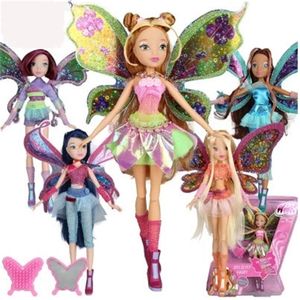 Dolls Believix Fairy Lovix Rainbow Colorful Girl Doll Action Figures Bloom with Classic Toys for Gift 230906