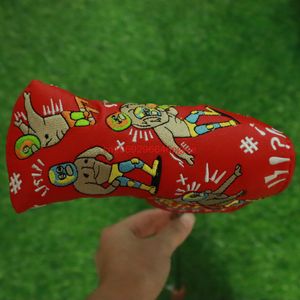 Diğer Golf Ürünleri Her türlü golf kulübü bıçağı atıcı ve Mallet Putter Headcover Flower Snow Man için Golf Blade Putter Head Koruma Kapağı 230907