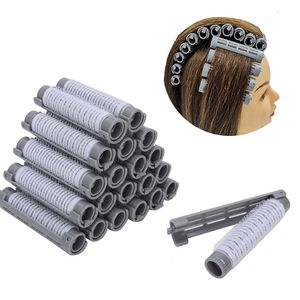 Hair Rollers 20pcsSet Perm Roll Fluffy Perming Rod Roller Curler Kit Rods Curlers Hairdressing Styling Tool for Salon 230906