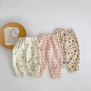 3 pçs/lote leggings do bebê listrado calças do bebê recém-nascido verão algodão infantil meninos calça unisex bebê gril prevenção de mosquitos calças 2626